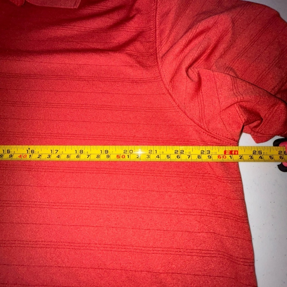 Haggar Orange Polo Shirt Classic Knit Short Sleeve - Picture 7 of 9